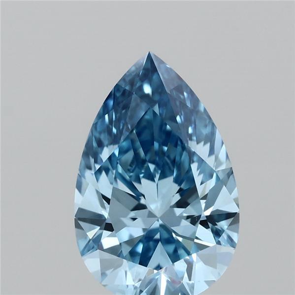 1.10 Ct. Fancy Vivid  Blue Pear Lab Grown Diamond