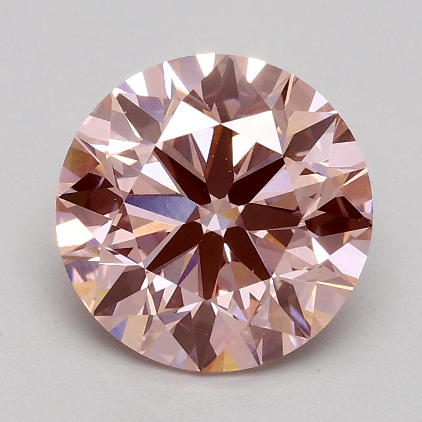 1.75 Ct. Fancy Intense Pink Round Lab Grown Diamond