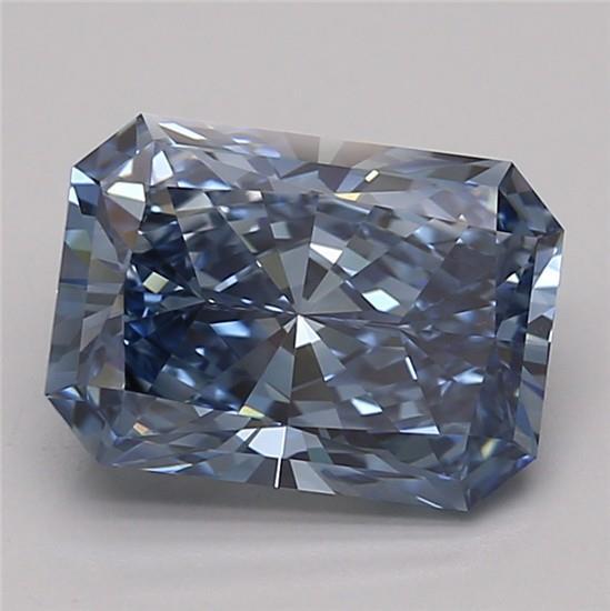 2.46 Ct. Fancy Vivid Blue Radiant Lab Grown Diamond