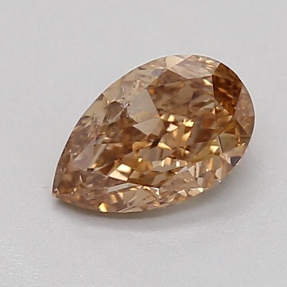 0.33 Ct. Light  Brown Pear Lab Grown Diamond