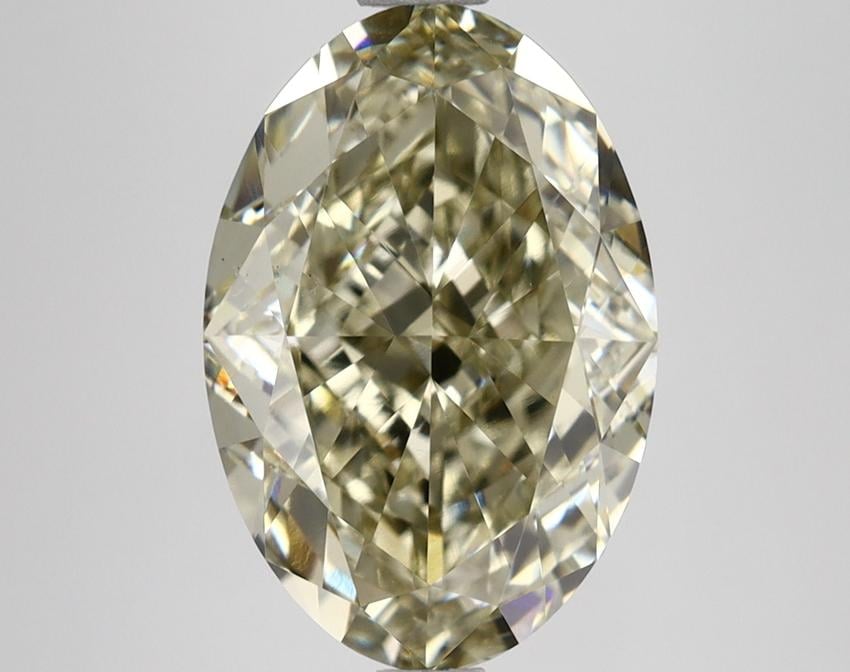 4.77 Ct. Fancy Light Yellow Oval Lab Grown Diamond