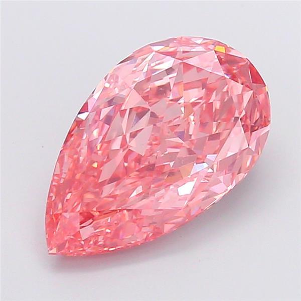 6.03 Ct. Fancy Vivid Pink Pear Lab Grown Diamond