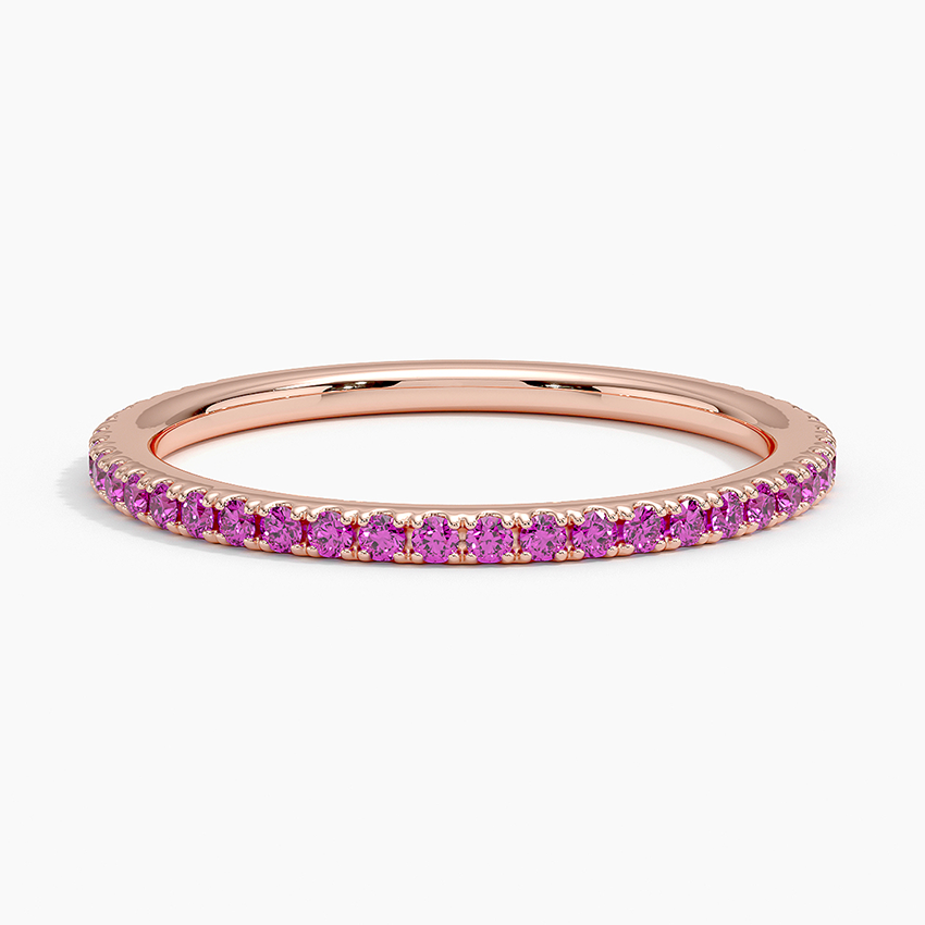 Luxe Ballad Pink Sapphire Ring in 14K Rose Gold