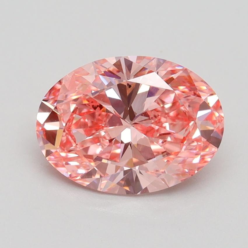 1.51 Ct. Fancy Vivid Pink Oval Lab Grown Diamond