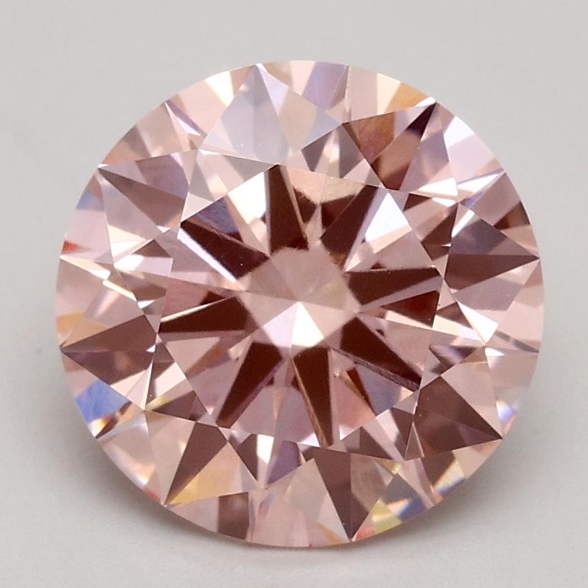 2.12 Ct. Fancy Intense Pink Round Lab Grown Diamond