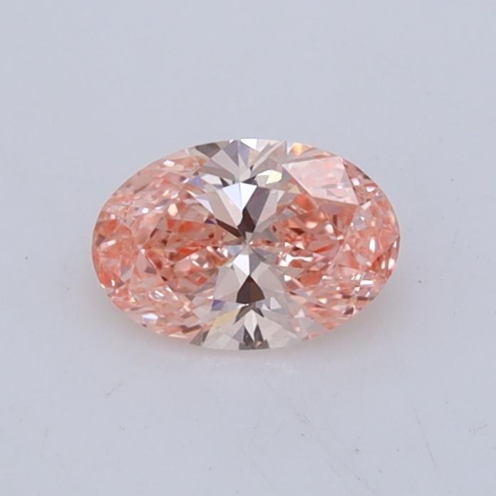 0.43 Ct. Fancy Intense  Pink Oval Lab Grown Diamond