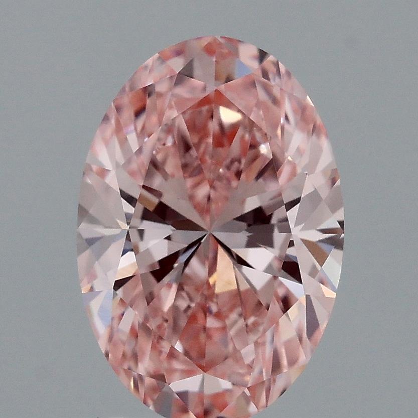 1.50 Ct. Fancy Intense Pink Oval Lab Grown Diamond