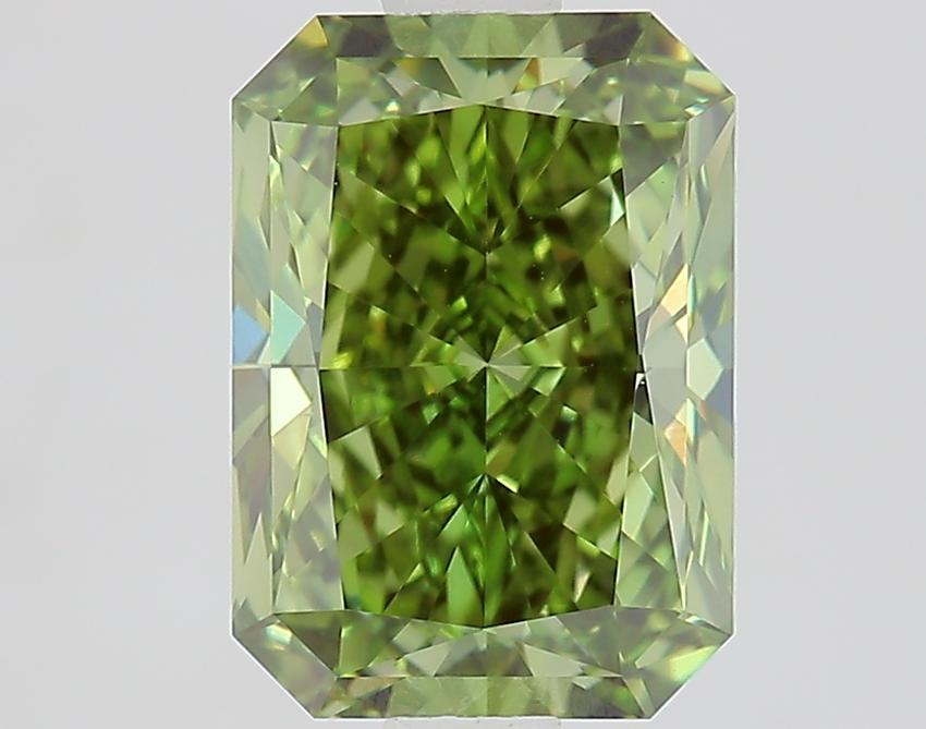 2.03 Ct. Fancy Vivid Green Radiant Lab Grown Diamond