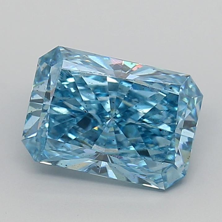 3.01 Ct. Fancy Vivid  Blue Radiant Lab Grown Diamond