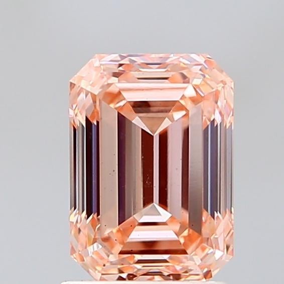 1.88 Ct. Fancy Intense Orangy Pink Emerald Lab Grown Diamond