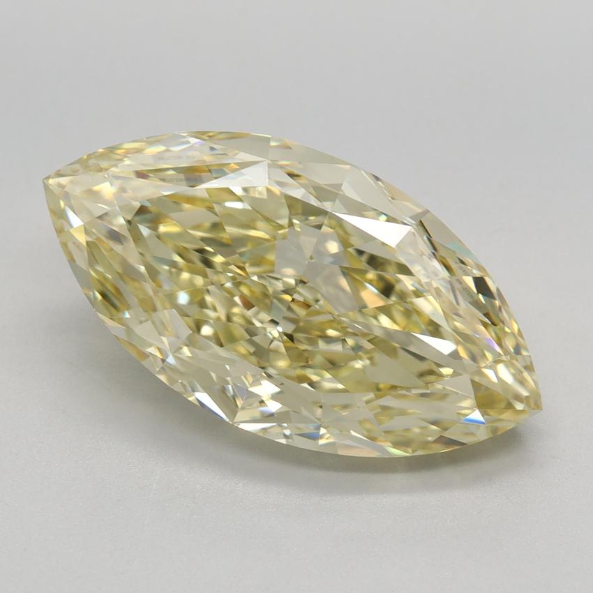 5.38 Ct. Fancy Intense Yellow Marquise Lab Grown Diamond