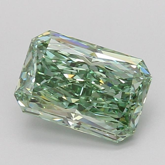 2.09 Ct. Fancy Vivid Green Radiant Lab Grown Diamond
