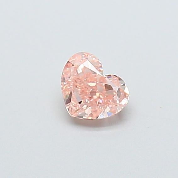 0.35 Ct. Fancy Intense Pinkish Brown Heart Lab Grown Diamond