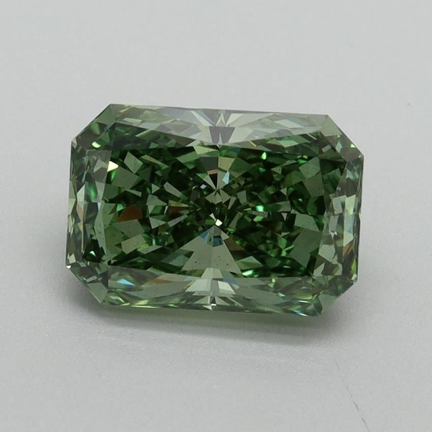 1.80 Ct. Fancy Vivid Green Radiant Lab Grown Diamond