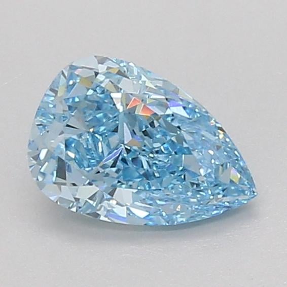 1.08 Ct. Fancy Vivid Blue Pear Lab Grown Diamond