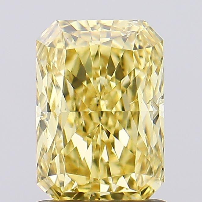 1.50 Ct. Fancy Vivid  Yellow Radiant Lab Grown Diamond