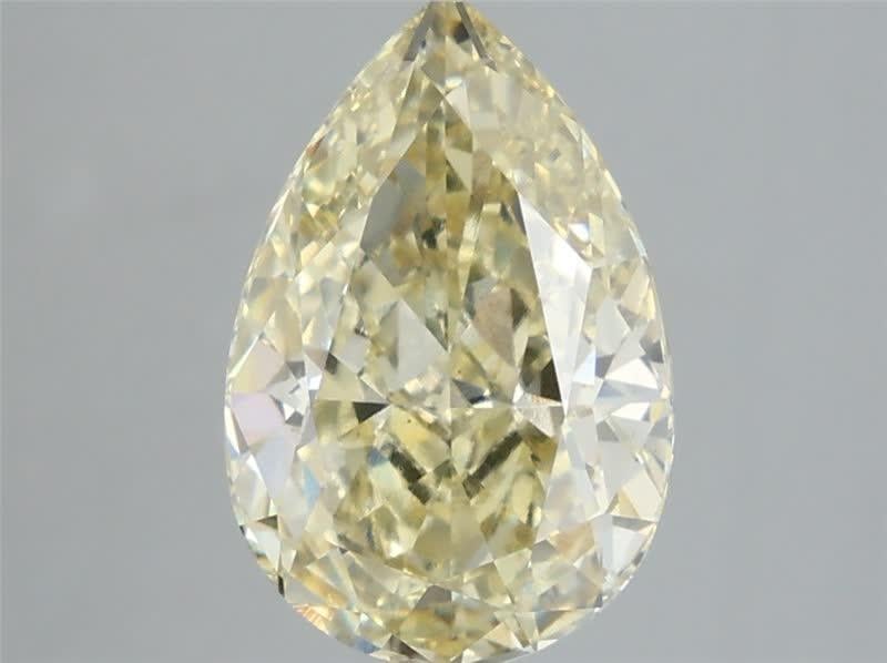 3.02 Ct. Fancy Light Yellow Pear Lab Grown Diamond