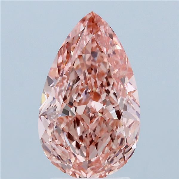 3.09 Ct. Fancy Vivid Pink Pear Lab Grown Diamond