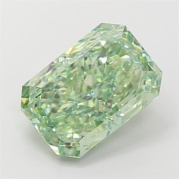 2.00 Ct. Fancy Vivid Green Radiant Lab Grown Diamond