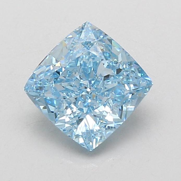 1.91 Ct. Fancy Vivid Blue Cushion Lab Grown Diamond