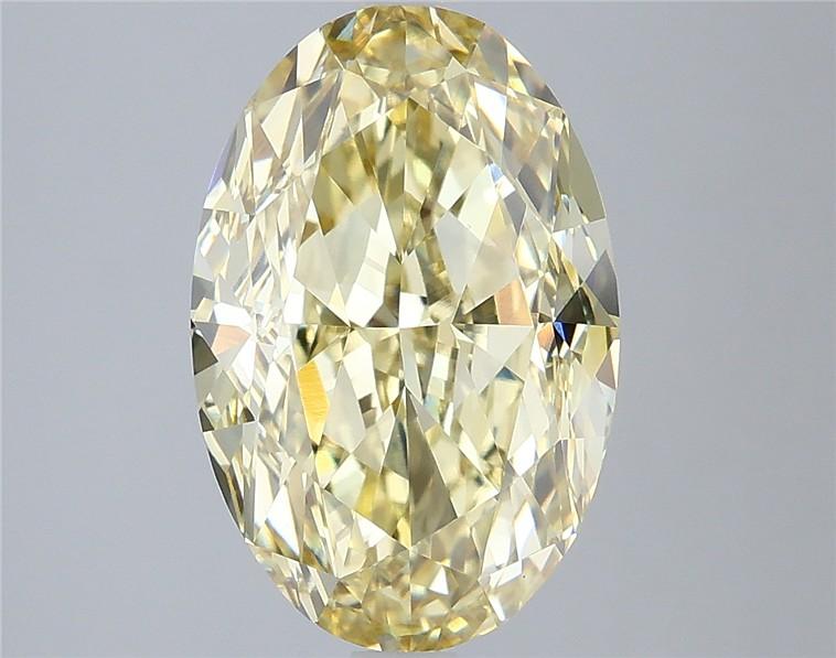 4.32 Ct. Fancy Intense Yellow Oval Lab Grown Diamond