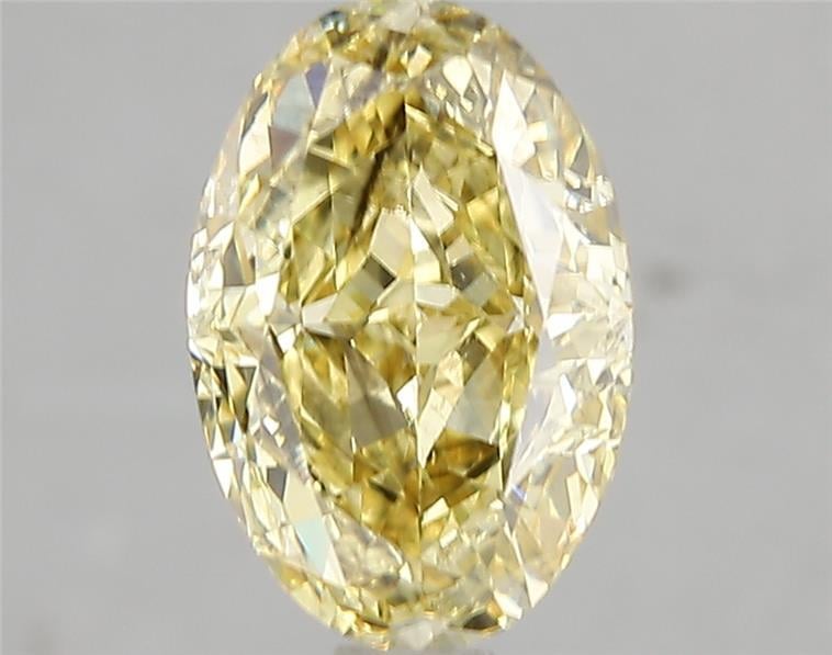 2.54 Ct. Fancy Intense Yellow Oval Lab Grown Diamond