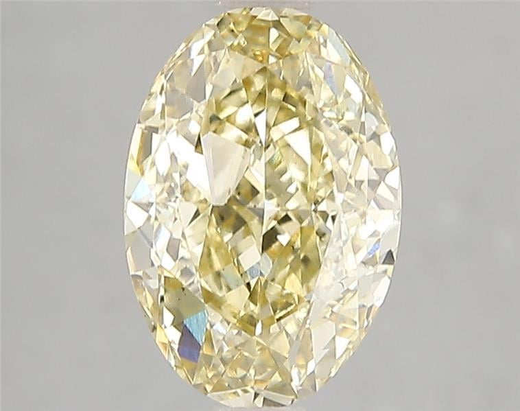 3.11 Ct. Fancy Intense Yellow Oval Lab Grown Diamond