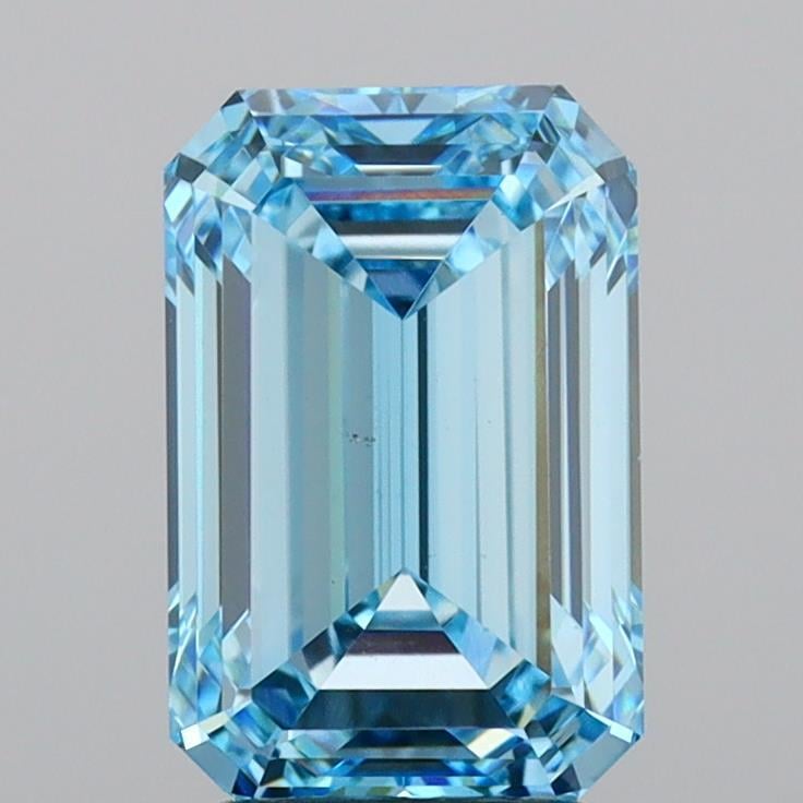 3.00 Ct. Fancy Intense Blue Emerald Lab Grown Diamond