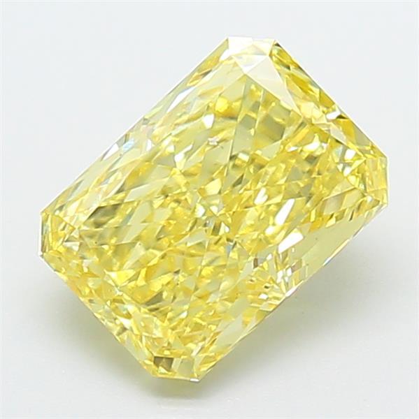 2.39 Ct. Fancy Intense Yellow Radiant Lab Grown Diamond