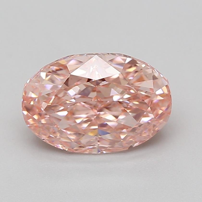 3.03 Ct. Fancy Vivid Pink Oval Lab Grown Diamond