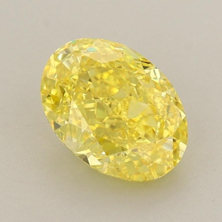 1.56 Ct. Fancy Vivid  Yellow Oval Lab Grown Diamond