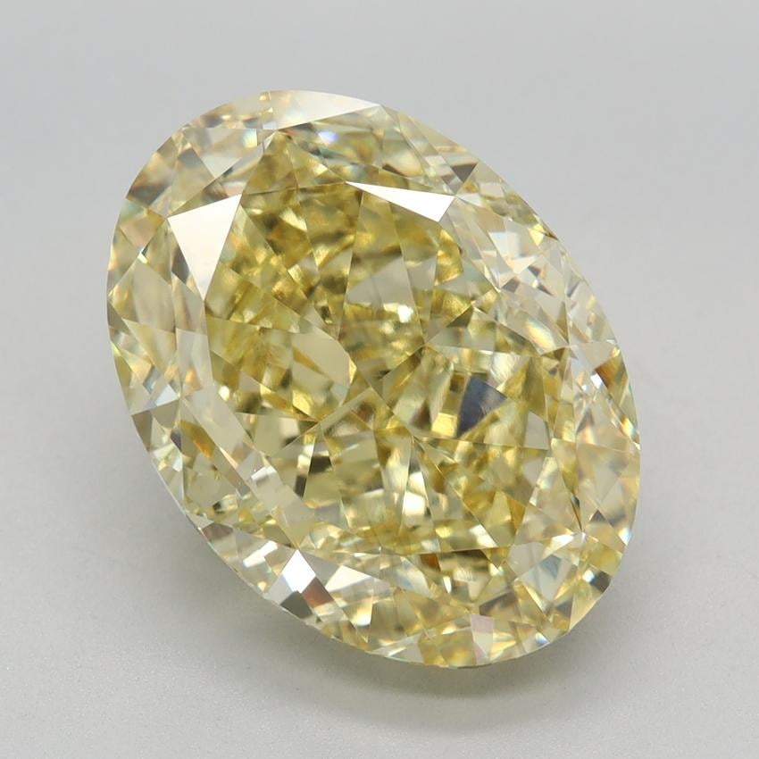 6.28 Ct. Fancy Intense Yellow Oval Lab Grown Diamond