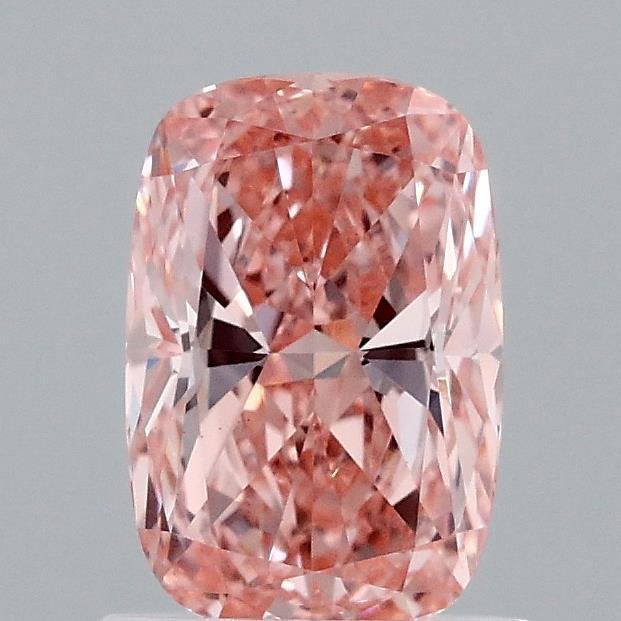 1.08 Ct. Fancy Vivid Pink Cushion Lab Grown Diamond