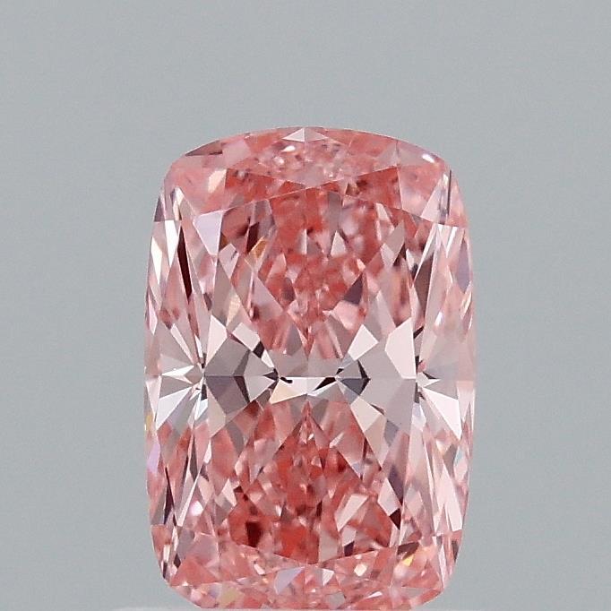 1.03 Ct. Fancy Vivid Pink Cushion Lab Grown Diamond