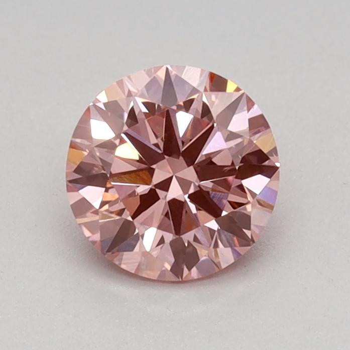 0.50 Ct. Fancy Vivid Pink Round Lab Grown Diamond