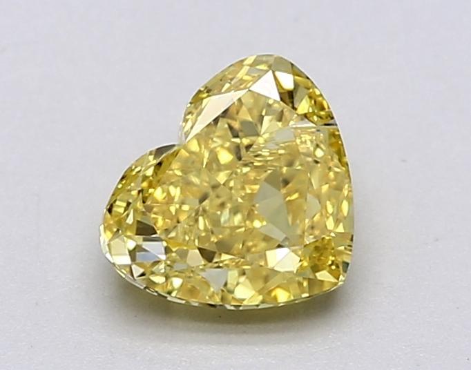 1.51 Ct. Fancy Vivid Yellow Heart Lab Grown Diamond