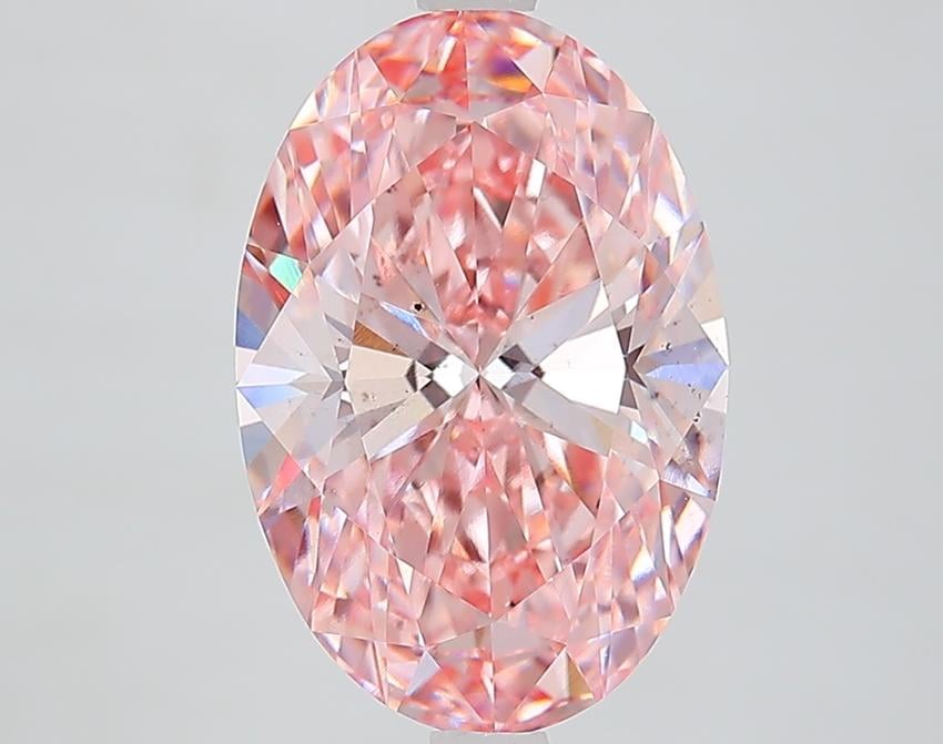 4.00 Ct. Fancy Intense Pink Oval Lab Grown Diamond