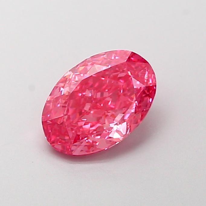 1.29 Ct. Fancy Vivid Pink Oval Lab Grown Diamond