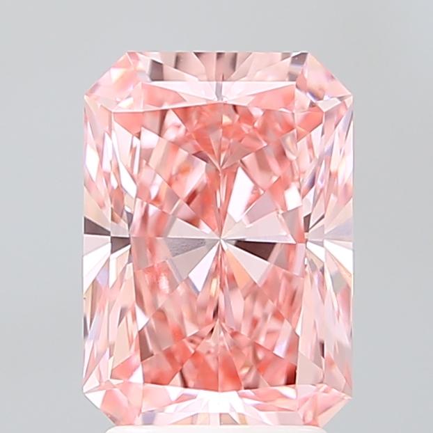 2.86 Ct. Fancy Vivid Pink Radiant Lab Grown Diamond