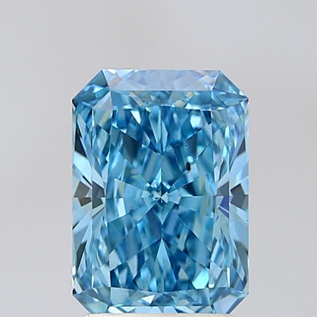 2.04 Ct. Fancy Vivid Blue Radiant Lab Grown Diamond