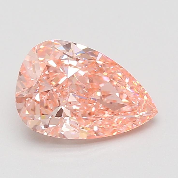 2.10 Ct. Fancy Vivid Pink Pear Lab Grown Diamond