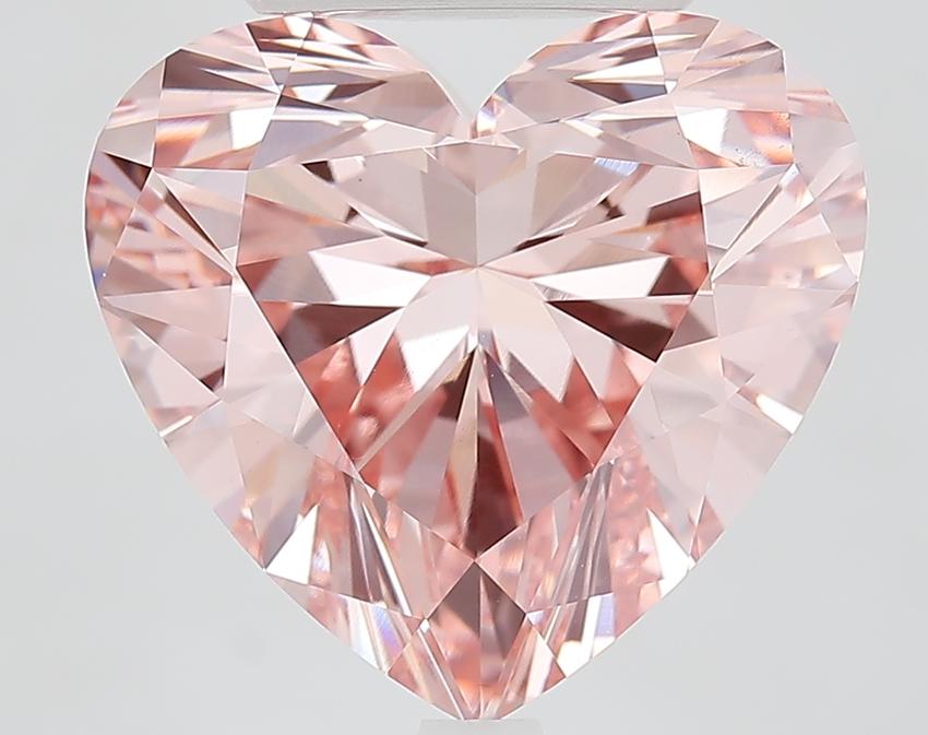 8.07 Ct. Fancy Vivid Pink Heart Lab Grown Diamond