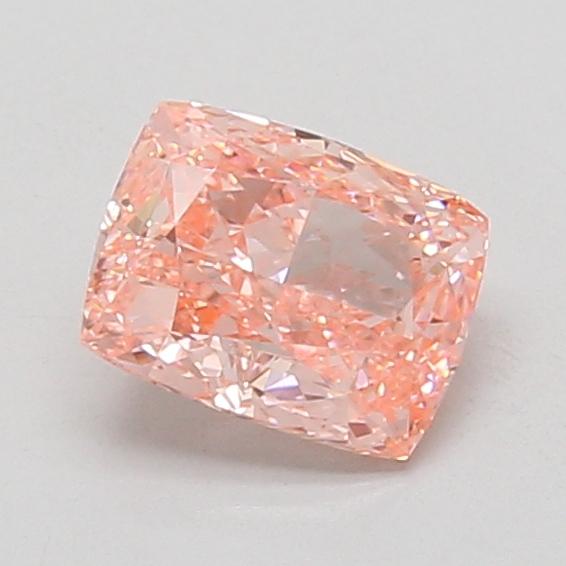 1.06 Ct. Fancy Vivid Pink Cushion Lab Grown Diamond