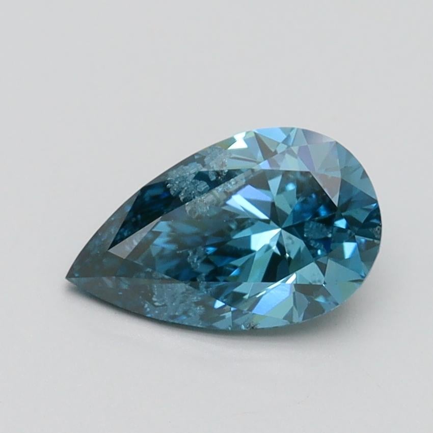 1.00 Ct. Fancy Vivid Blue Pear Lab Grown Diamond