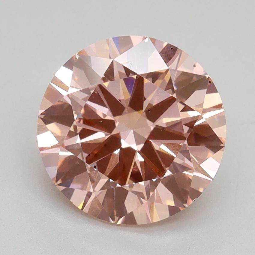 2.20 Ct. Fancy Intense Pink Round Lab Grown Diamond