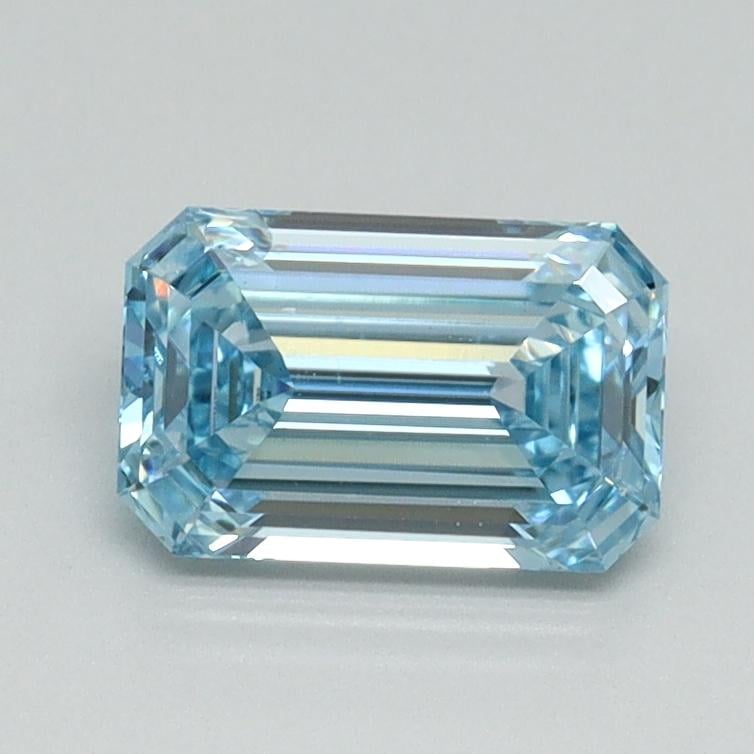 1.00 Ct. Fancy Vivid Blue Emerald Lab Grown Diamond
