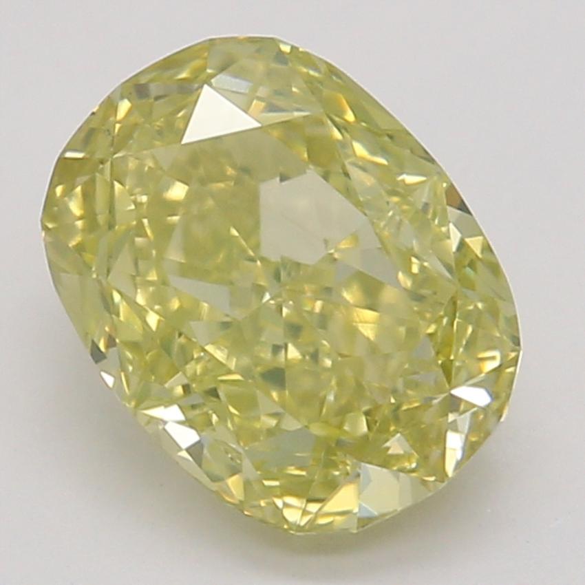 1.02 Ct. Fancy Intense Yellow Cushion Diamond