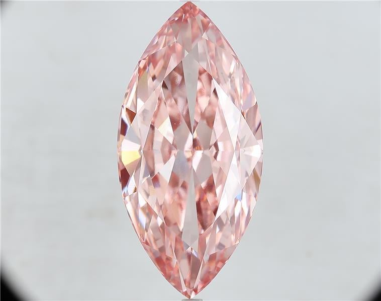 20.27 Ct. Fancy Vivid  Pink Marquise Lab Grown Diamond