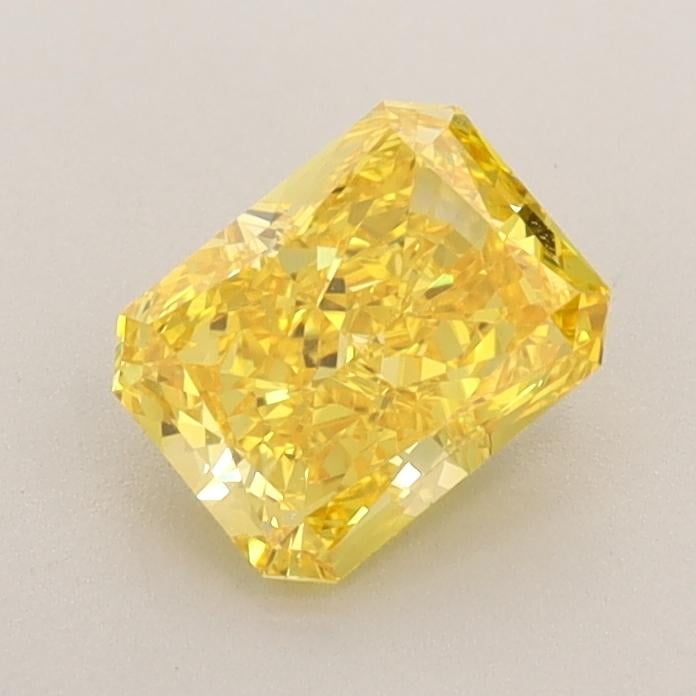 0.84 Ct. Fancy Vivid Yellow Radiant Lab Grown Diamond