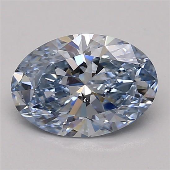 1.15 Ct. Fancy Intense Blue Oval Lab Grown Diamond